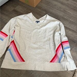 Democracy Cream V-Neck Top